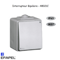 Interrupteur Bipolaire IP65 Gris ou Blanc