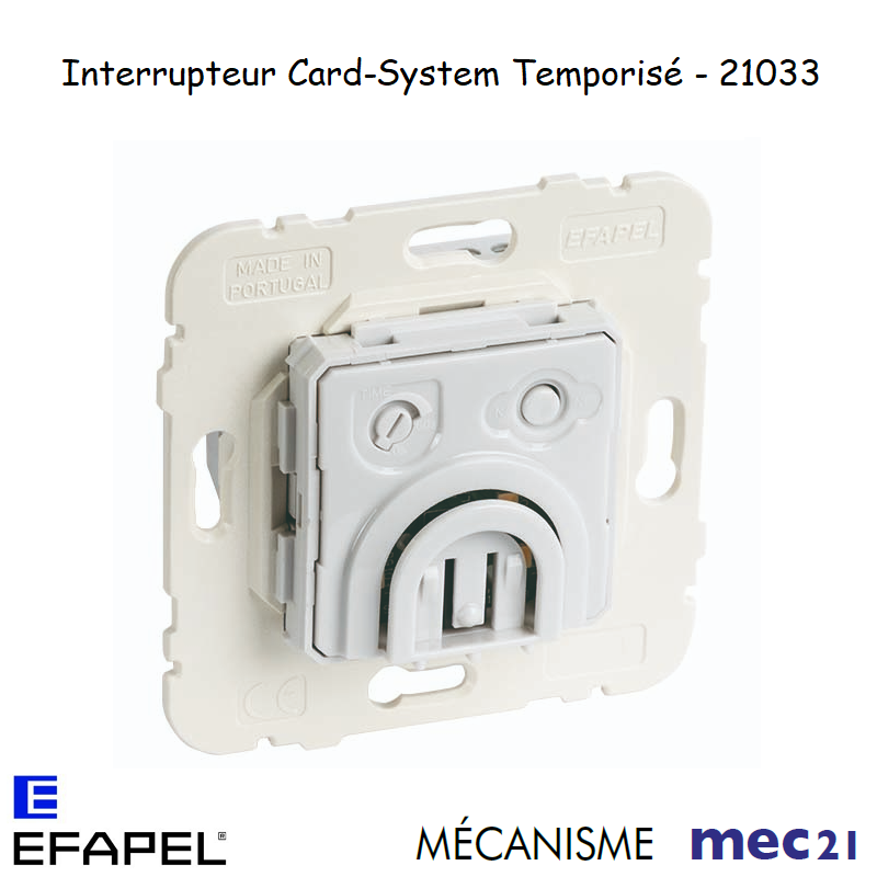 Mécanisme d'Interrupteur Card System Temporisé