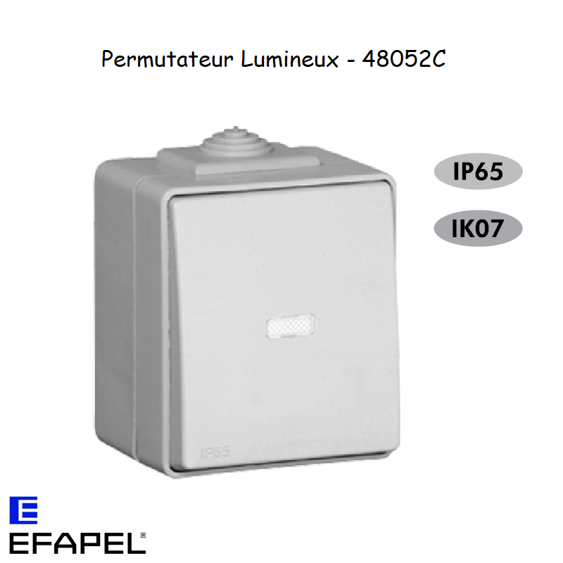 Permutateur Lumineux IP65 Gris ou Blanc