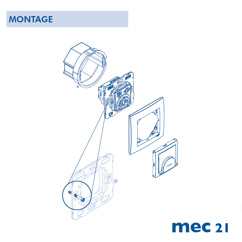 Mécanisme d'Interrupteur Card System Temporisé