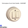 Interrupteur Va-et-Vient Double Vintage