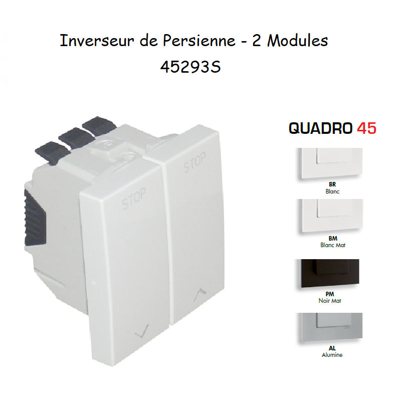 Permutateur de Persienne - 2 Modules Quadro45