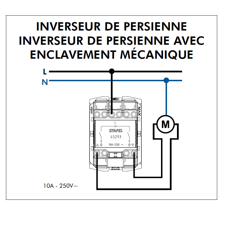 Inverseur de Persienne avec Enclavement Mécanique - QUADRO 45