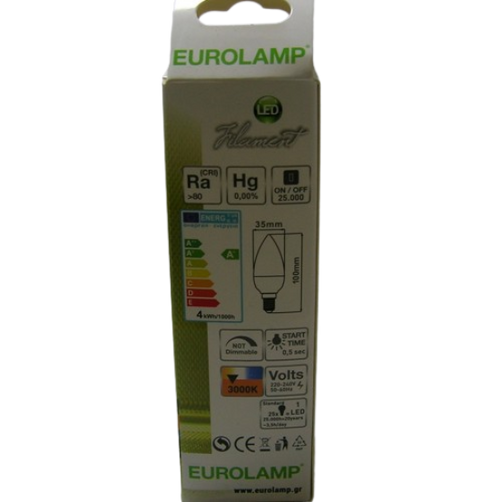 Ampoule LED Filament Flamme E14 - 4W