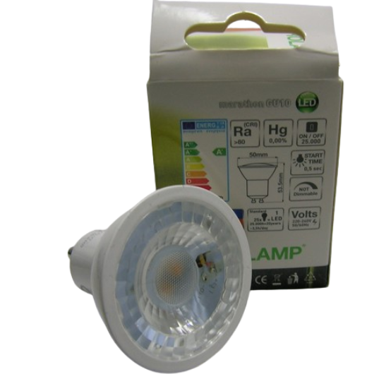 Ampoule LED GU10 4W Transparent - 3000 kelvin