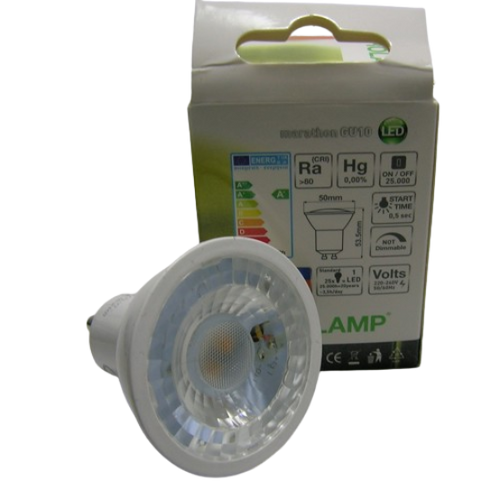 Ampoule LED GU10 4W Transparent - 3000 kelvin