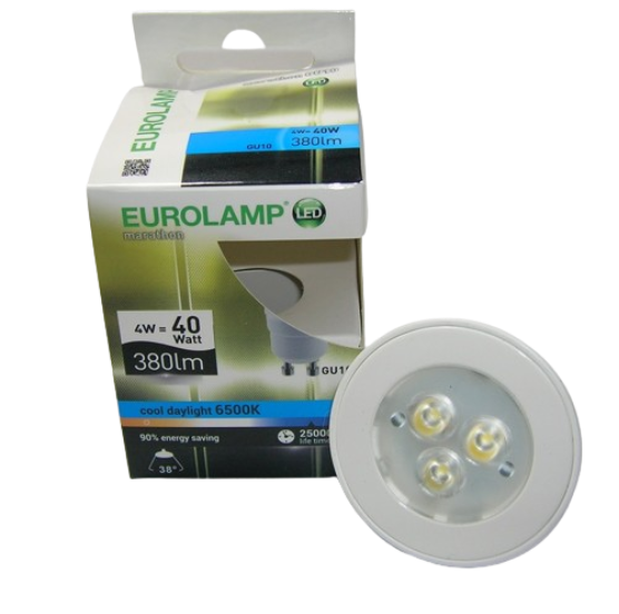 Ampoule LED GU10 4W Transparent - 6500 kelvin