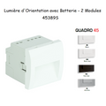 Lumière d'Orientation avec Batterie - 2 Modules Quadro 45