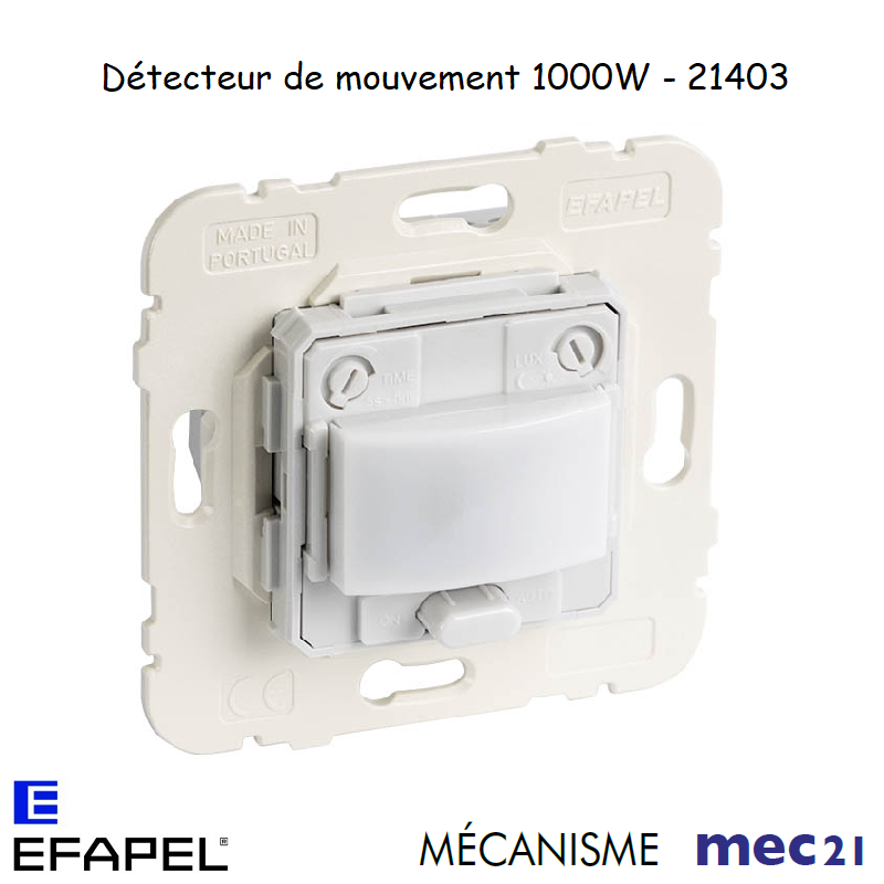 Mécanisme de Détecteur de Mouvement - Installation Murale 1000W