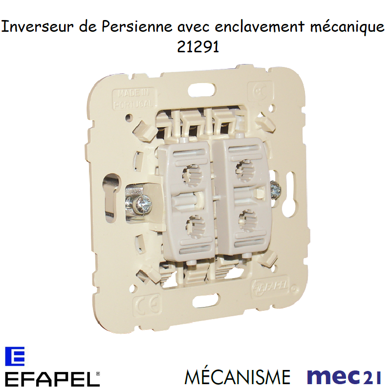 Mécanisme Inverseur de Persienne avec Enclavement Mécanique