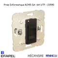 Mécanisme de Prise Informatique RJ45 Cat. 6A UTP