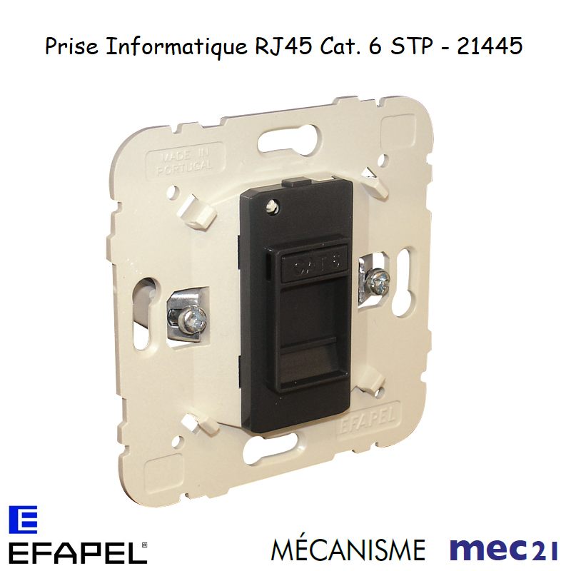 Mécanisme Prise informatique RJ45 Cat. 6 STP
