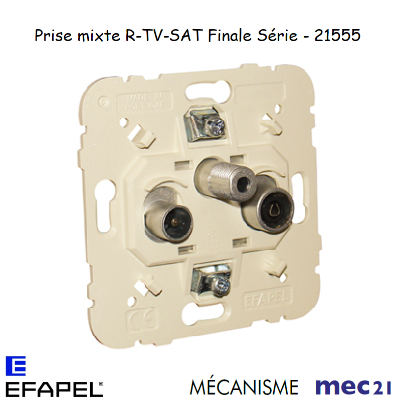 Mécanisme MEC21 Prise R-TV-SAT Finale