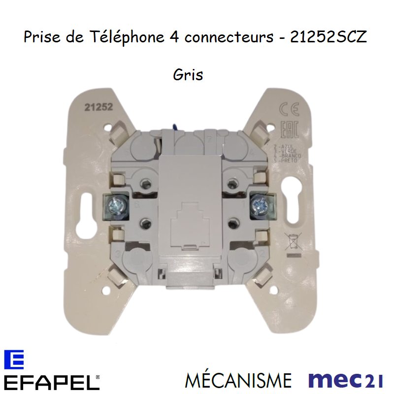 Mécanisme de Prise de téléphone RJ11