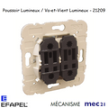 Mécanisme Poussoir à Bascule Lumineux / Va-et-Vient Lumineux