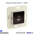 Mécanisme de Chargeur double USB Type A + Type C