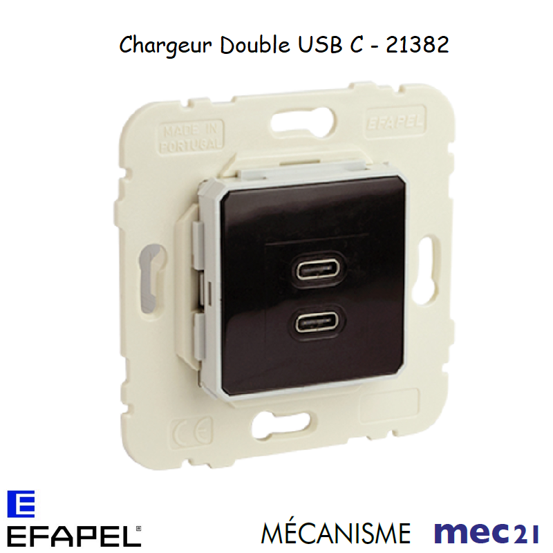 Mécanisme de Chargeur double USB Type C