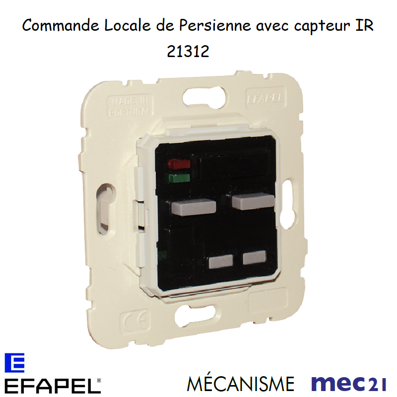 Mécanisme de Commande Locale de Persienne avec Capteur IR