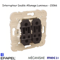 Mécanisme Interrupteur Double Unipolaire Lumineux