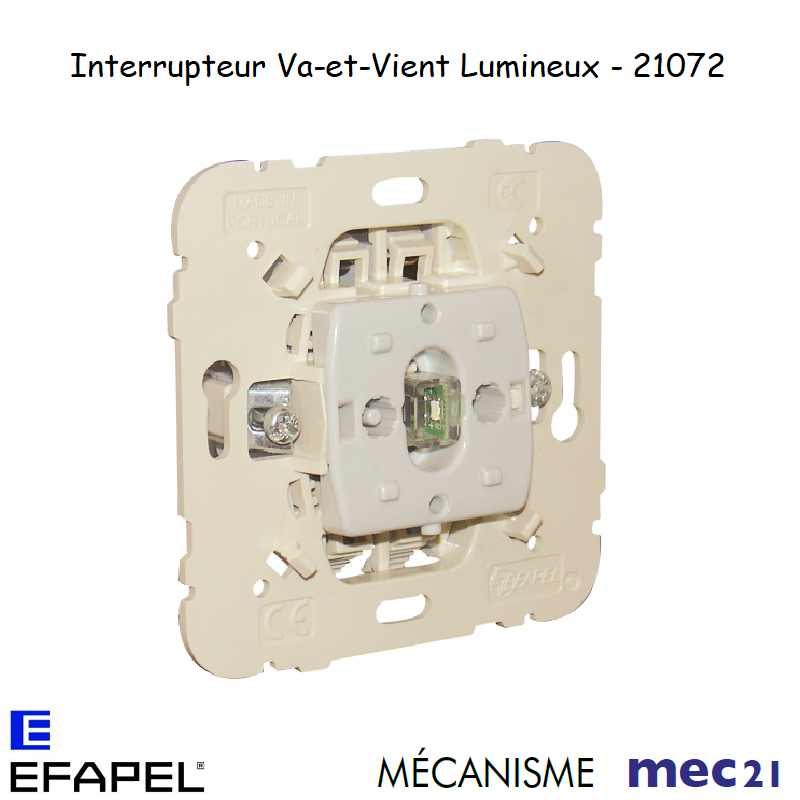 Mécanisme Interrupteur Va-et-Vient Lumineux