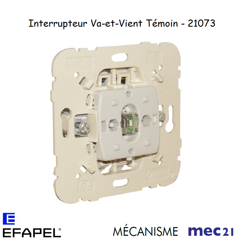 Mécanisme Interrupteur Va-et-Vient Témoin