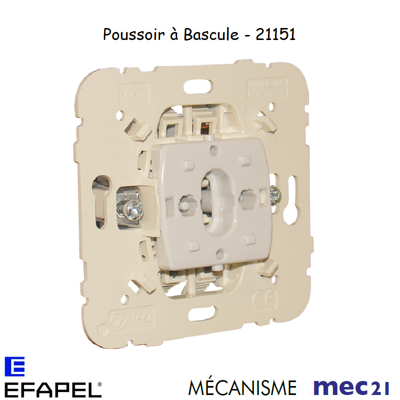 Mécanisme Poussoir à bascule