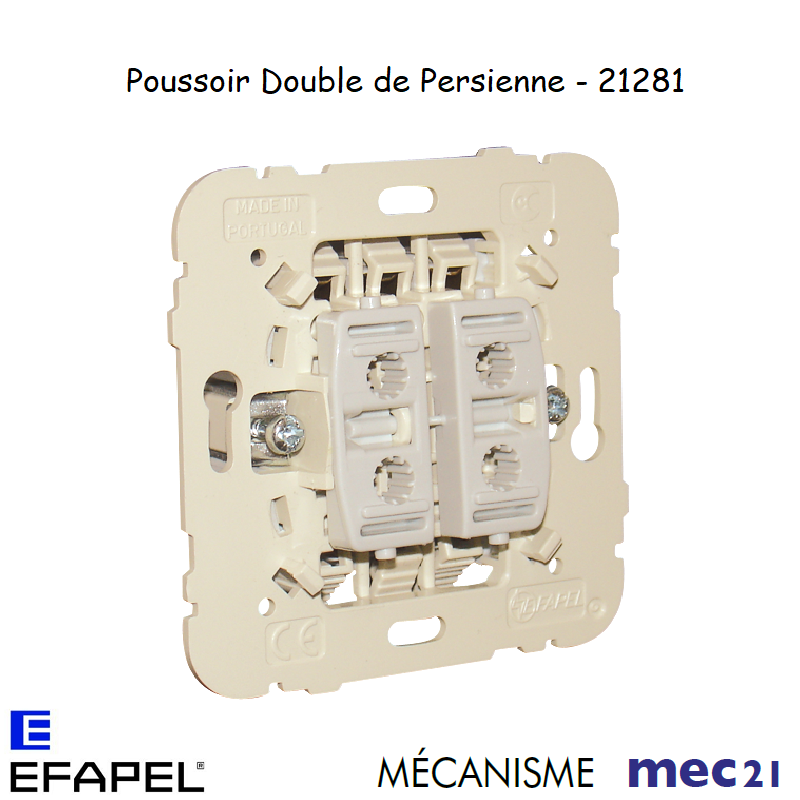 Mécanisme Poussoir Double de Persienne