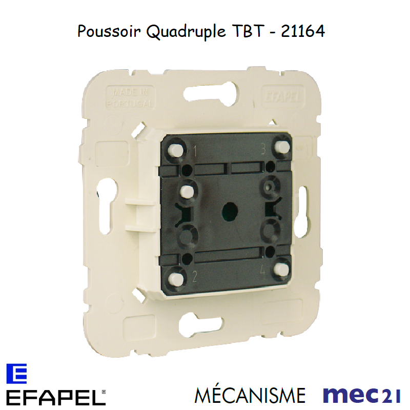 Mécanisme de Poussoir Quadruple de Très Basse Tension