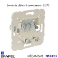 Mécanisme Sortie de câble 3 connecteurs