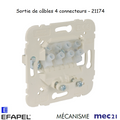 Mécanisme Sortie de câble - 4 connecteurs