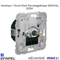 Mécanisme Variateur Va-et-Vient Ferromagnétique pour lampes basse consommation 110VA R,L mec21