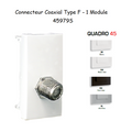 Module avec Connecteur Coaxial Type F - 1 Module QUADRO 45