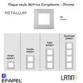 Plaque LATINA METALLUM Matrice Européenne - CHROME