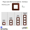 Plaque LATINA METALLUM Matrice Européenne - ROUGE