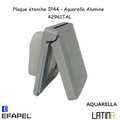 Plaque étanche IP44 LATINA - ALUMINE