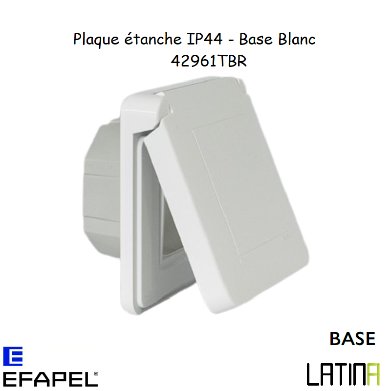 Plaque étanche IP44 LATINA - BLANC