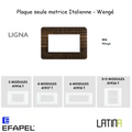 Plaque LATINA LIGNA Matrice Italienne 3 à 6 Modules - WENGE