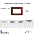 Plaque LATINA METALLUM Matrice Italienne 3 à 6 Modules - ROUGE