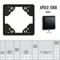 Plaque APOLO 5000 MAT - Noir MAT