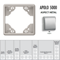 Plaque APOLO5000 Métal - Argent