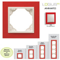 Plaque Animato Rouge/Glace LOGUS90
