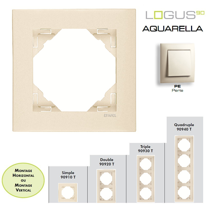 Plaque Aquarella Perle LOGUS90