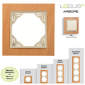 Plaque Bois LOGUS90 ARBORE - Hêtre/Perle