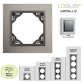Plaque LOGUS90 METALLO - Alumine/Gris