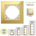 Plaque LOGUS90 METALLO - Or/Perle