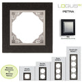 Plaque PETRA Logus 90 - GRANITE/ALUMINE