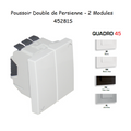 Poussoir Double de Persienne - 2 Modules Quadro45