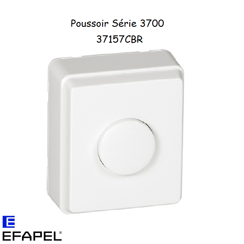 Poussoir Blanc en saillie - Série 3700