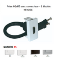 Prise HDMI avec Connecteur - 1 Module MEC Q45