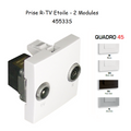 Prise R-TV Etoile - 2 Modules QUADRO 45